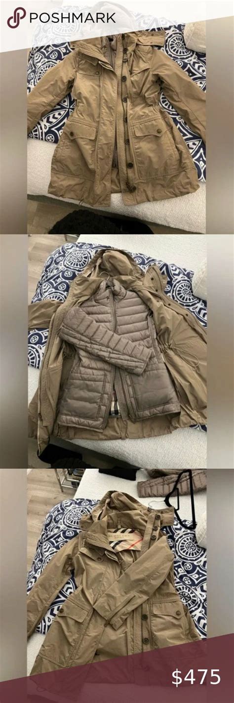 burberry brit two in one jacket|burberry brit anorak jacket.